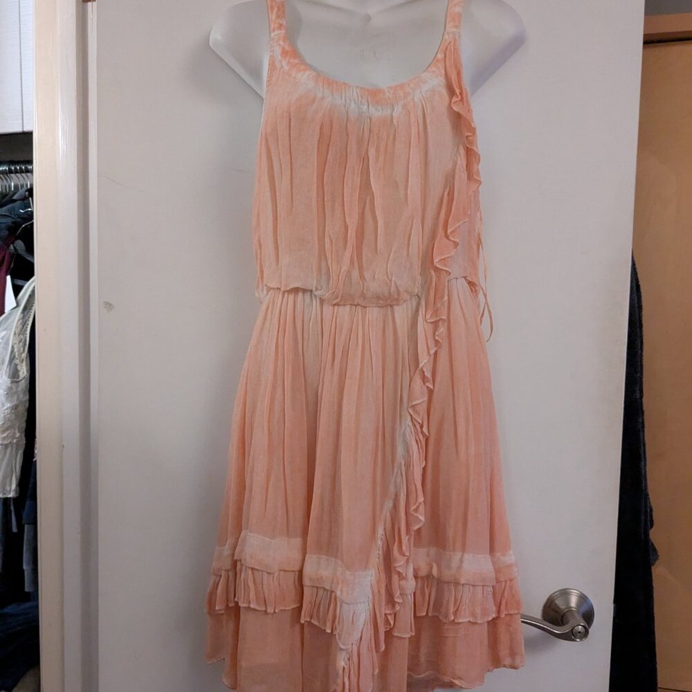 Free People Peach Midi Dress- Small